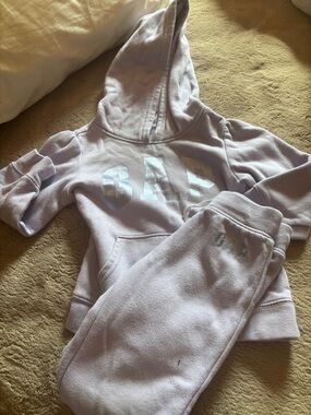 GAP Lavender Kids Hoodie & Sweatpants Set